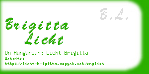 brigitta licht business card